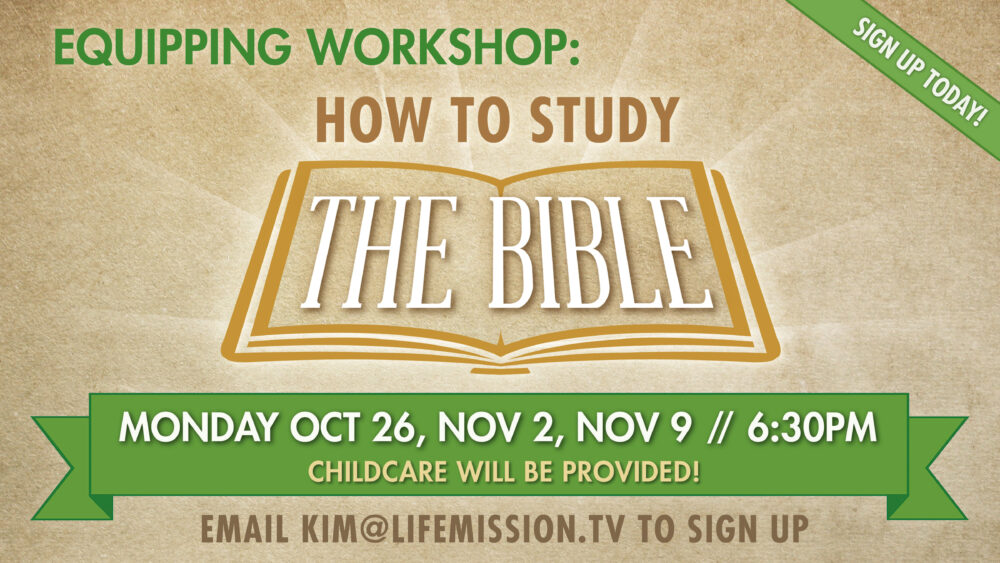 Equipping Workshop: How to Study the Bible
